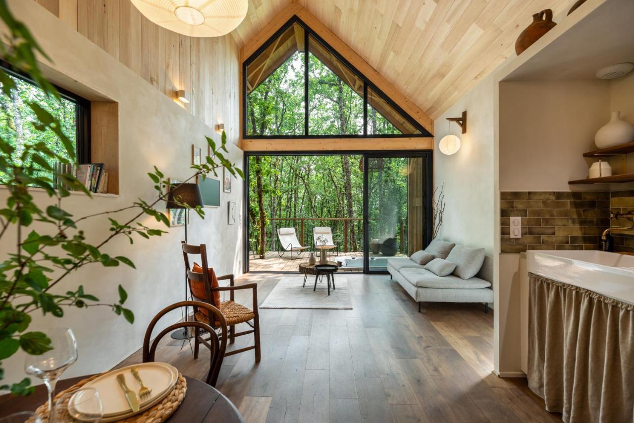 Wabi Sabi Lodge - Spa&Sauna Privatif - Foret Turenne Exteriör bild